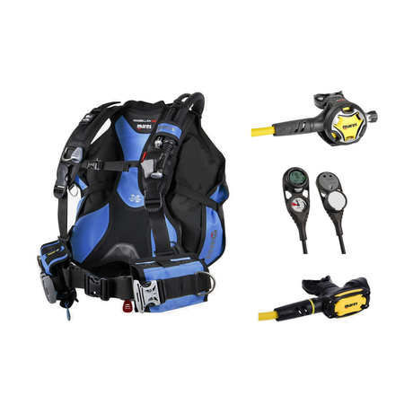 Mares Dive Around The World Scuba Package — Black/Blue