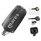 Mares Dual 15X Regulator with Dual Octopus, Quad Ci Wrist Dive Computer and LED Tank Module 2.0 Transmitter — includes Mares…