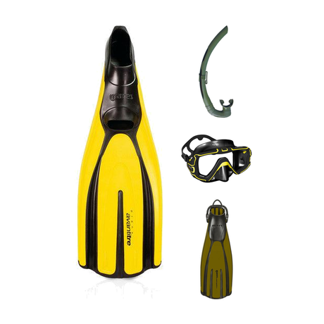 Mares Mask, Fins, and FREE Snorkel Bundle (Promo) — Olive