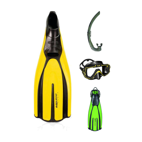 Mares Mask, Fins, and FREE Snorkel Bundle (Promo) — Lime