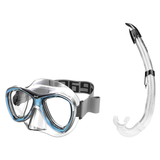 Seac Amalfi Two Lens Mask with Flash Snorkel Set — includes Seac Amalfi Double Lens Snorkel Mask, Seac Flash Snorkel
