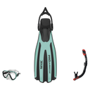 Seac Appeal Dive Mask with Reverse Dry Snorkel & Propulsion Sling Strap Fins Set — Teal