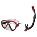 Seac Appeal Dive Mask with Reverse Dry Snorkel Set — Clear Red