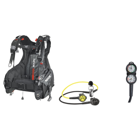 Seac Entry Level Smart Package — includes Seac Set PX100 230 INT, Seac Smart BCD, Seac Console Compact 2 Gauge