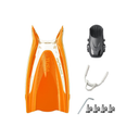 Tusa Color Kit Build – HyFlex Switch Pro Fins with Bungee Strap (Blades + Foot Pockets + Straps + Hardware) — Energy Orange,…