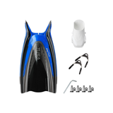 Tusa Color Kit Build – HyFlex Switch Fins with Spring Strap (Blades + Foot Pockets + Straps + Hardware) — Fish Tail Blue