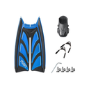 Tusa Color Kit Build – Hyflex Zoom Fins with Spring Strap (Blades + Foot Pockets + Straps + Hardware) — Fish Tail Blue, L/XL…