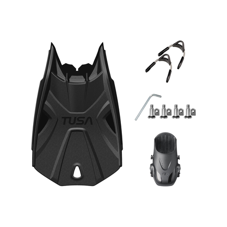Tusa Color Kit Build – Tri-Force Fins with Spring Strap (Blades + Foot Pockets + Straps + Hardware) — includes Tusa Hyflex S…