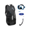 Tusa Freedom HD Mask + Tusa Hyperdry Elite II + Tusa Mask Strap + Meshbag — Black/Fish Tail Blue