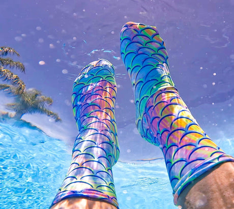 Spacefish Army Psychedelic Mermaid Dive Socks