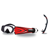 Atomic Aquatics Mask Fin Snorkel Package – Arc SubFrame, Frameless 2 or Venom Mask + SV2 Snorkel + Open Heel Fins — Frameles…