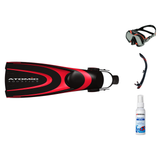 Atomic Aquatics Mask Fin Snorkel Package – Arc SubFrame, Frameless 2 or Venom Mask + SV2 Snorkel + Open Heel Fins — Venom, A…