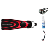 Atomic Aquatics Mask Fin Snorkel Package – Venom, Arc SubFrame or Frameless 2 Mask + SV2 Snorkel + Blade Fins — includes Ato…