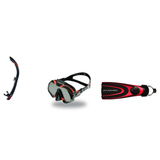 Atomic Aquatics Mask Fin Snorkel Package – Venom, Arc SubFrame or Frameless 2 Mask + SV2 Snorkel + Blade Fins — includes Ato…