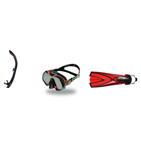 Atomic Aquatics Mask Fin Snorkel Package – Venom, Arc SubFrame or Frameless 2 Mask + SV2 Snorkel + Blade Fins — Venom, Atomi…