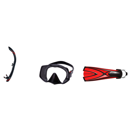 Atomic Aquatics Mask Fin Snorkel Package – Venom, Arc SubFrame or Frameless 2 Mask + SV2 Snorkel + Blade Fins — Frameless 2,…