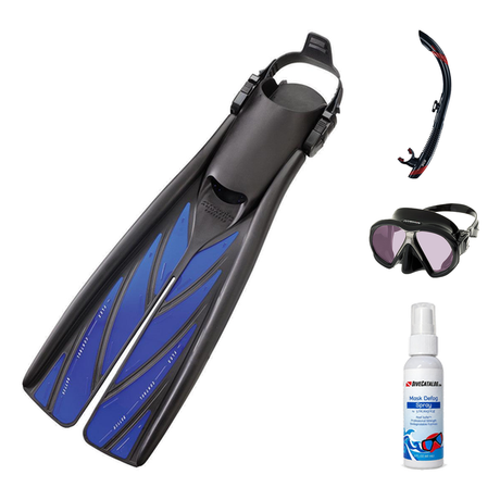 Atomic Aquatics Mask Fin Snorkel Package – Venom, Arc SubFrame or Frameless 2 Mask + SV2 Snorkel + Blade Fins — Arc SubFrame…