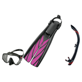 Atomic Aquatics Mask Fin Snorkel Package – Frameless, SubFrame Mask, Medium Fit or Venom Mask + SV2 Snorkel + Open Heel Fins…