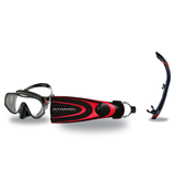 Atomic Aquatics Mask Fin Snorkel Package – Frameless, SubFrame Mask, Medium Fit or Venom Mask + SV2 Snorkel + Open Heel Fins…