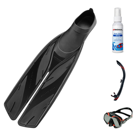 Atomic Aquatics Mask Fin Snorkel Package – Venom, Arc SubFrame or Frameless 2 Mask + SV2 Snorkel + Full Foot Fins — includes…