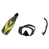 Atomic Aquatics Mask Fin Snorkel Package – Venom, Arc SubFrame or Frameless 2 Mask + SV2 Snorkel + Full Foot Fins — Frameles…