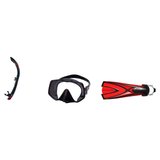 Atomic Aquatics Mask Fin Snorkel Package – Venom, Arc SubFrame or Frameless 2 Mask + SV2 Snorkel + Full Foot Fins — Frameles…