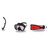 Atomic Aquatics Mask Fin Snorkel Package – Venom, Arc SubFrame or Frameless 2 Mask + SV2 Snorkel + Full Foot Fins — Arc SubF…
