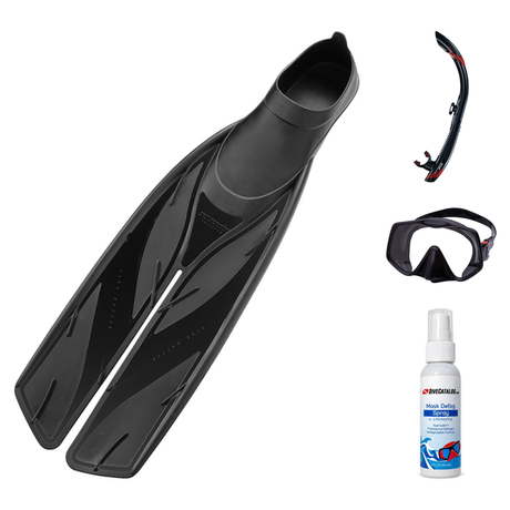 Atomic Aquatics Mask Fin Snorkel Package – Venom, Arc SubFrame or Frameless 2 Mask + SV2 Snorkel + Full Foot Fins — Frameles…
