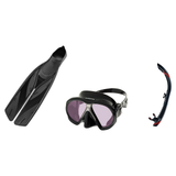 Atomic Aquatics Mask Fin Snorkel Package – Venom, Arc SubFrame or Frameless 2 Mask + SV2 Snorkel + Full Foot Fins — Arc SubF…