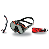 Atomic Aquatics Mask Fin Snorkel Package – Venom ARC, Venom or Arc SubFrame Mask + SV2 Snorkel + Open Heel Fins — Venom, Ato…