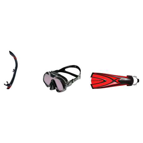 Atomic Aquatics Mask Fin Snorkel Package – Venom ARC, Venom or Arc SubFrame Mask + SV2 Snorkel + Open Heel Fins — Venom ARC,…