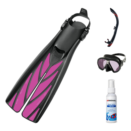 Atomic Aquatics Mask Fin Snorkel Package – Venom ARC, Venom or Arc SubFrame Mask + SV2 Snorkel + Open Heel Fins — Arc SubFra…