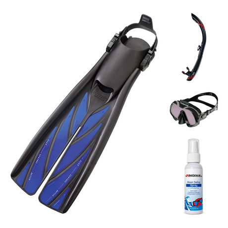 Atomic Aquatics Mask Fin Snorkel Package – Venom ARC, Venom or Arc SubFrame Mask + SV2 Snorkel + Open Heel Fins — Venom ARC,…