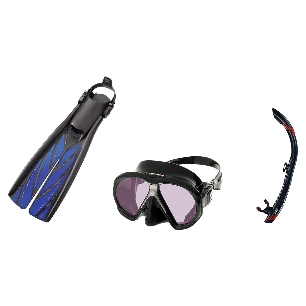 Atomic Aquatics Mask Fin Snorkel Package – Venom ARC, Venom or Arc SubFrame Mask + SV2 Snorkel + Open Heel Fins — Arc SubFra…