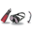 Atomic Aquatics Mask Fin Snorkel Package – Venom ARC, Venom or Arc SubFrame Mask + SV2 Snorkel + Open Heel Fins — Venom ARC,…
