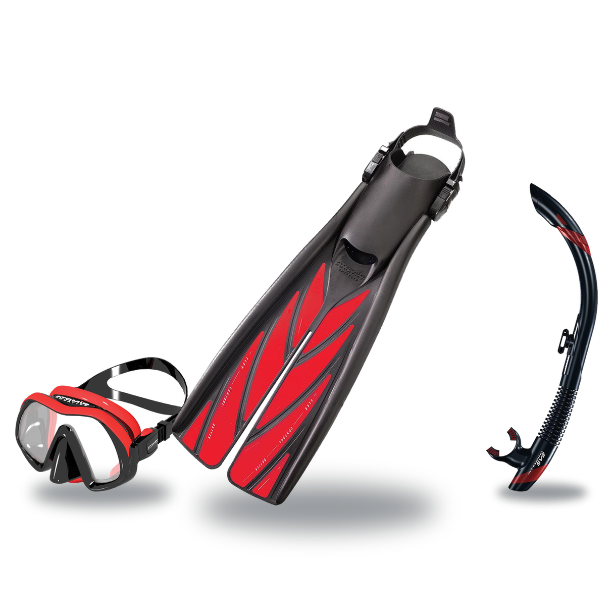 Atomic Aquatics Mask Fin Snorkel Package – Venom, Frameless 2 or Arc SubFrame Mask + SV2 Snorkel + Open Heel Fins — includes…