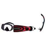 Atomic Aquatics Mask Fin Snorkel Package – Venom, Frameless 2 or Arc SubFrame Mask + SV2 Snorkel + Open Heel Fins — Frameles…