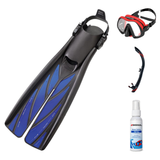 Atomic Aquatics Mask Fin Snorkel Package – Venom, Frameless 2 or Arc SubFrame Mask + SV2 Snorkel + Open Heel Fins — Venom, L…
