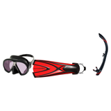 Atomic Aquatics Mask Fin Snorkel Package – Venom, Frameless 2 or Arc SubFrame Mask + SV2 Snorkel + Open Heel Fins — Arc SubF…