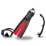 Atomic Aquatics Mask Fin Snorkel Package – Venom, Frameless 2 or Arc SubFrame Mask + SV2 Snorkel + Open Heel Fins — Frameles…