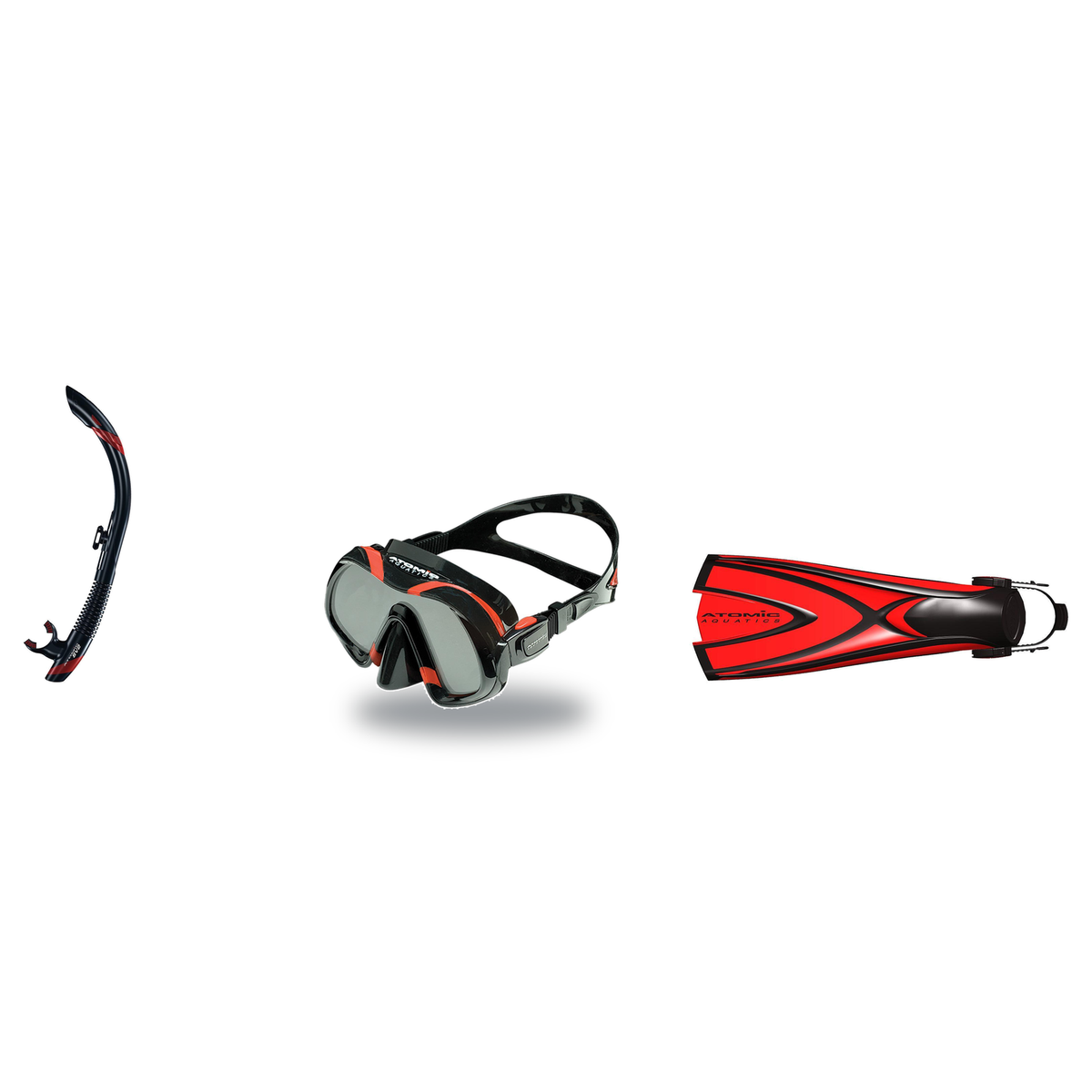 Atomic Aquatics Mask Fin Snorkel Package – Venom, Arc SubFrame or Frameless 2 Mask + SV2 Snorkel + X1 Blade Fins — includes…