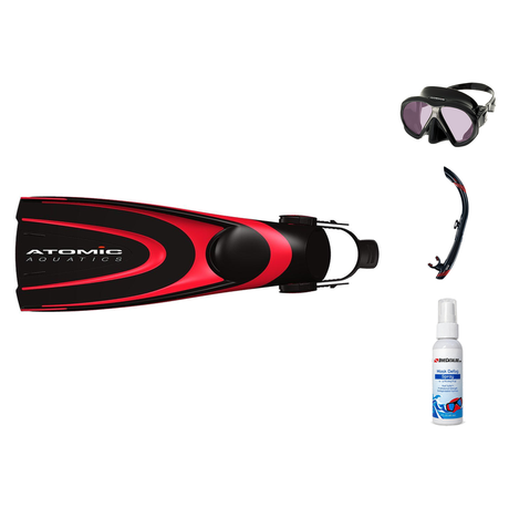 Atomic Aquatics Mask Fin Snorkel Package – Venom, Arc SubFrame or Frameless 2 Mask + SV2 Snorkel + X1 Blade Fins — Arc SubFr…