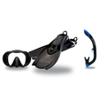 Hollis Mask Fin Snorkel Package – M-1, M3 Dual Lens or M4 Mask + Ultra Dry 2 Snorkel + F1 Heavy Duty Open Heel Technical Fin…