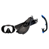 Hollis Mask Fin Snorkel Package – M-1, M3 Dual Lens or M4 Mask + Ultra Dry 2 Snorkel + F2 Heavy Duty Open Heel Fins — M-1, H…
