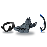 Hollis Mask Fin Snorkel Package – M-1, M3 Dual Lens or M4 Mask + Ultra Dry 2 Snorkel + F2 Heavy Duty Open Heel Fins — M4, Ho…