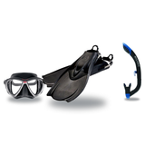 Hollis Mask Fin Snorkel Package – M3 Dual Lens, M-1 or M4 Mask + Ultra Dry 2 Snorkel + F1 LT Vented Blade Open Heel Fins — M…