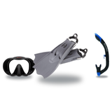Hollis Mask Fin Snorkel Package – M3 Dual Lens, M-1 or M4 Mask + Ultra Dry 2 Snorkel + F1 LT Vented Blade Open Heel Fins — M…