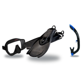 Hollis Mask Fin Snorkel Package – M4, M-1 or M3 Dual Lens Mask + Ultra Dry 2 Snorkel + F1 LT Vented Blade Open Heel Fins — M…