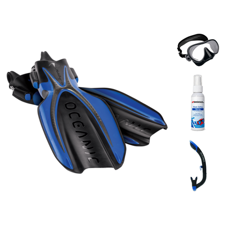 Oceanic Mask Fin Snorkel Package – Cyanea Dual Lens, Shadow Single Lens or Mini Shadow Single Lens Mask + Ultra Dry 2 Snorke…