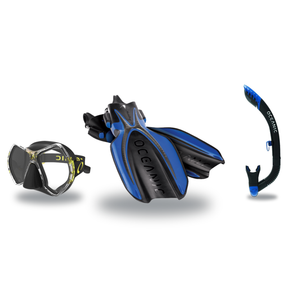 Oceanic Mask Fin Snorkel Package – Cyanea Dual Lens, Shadow Single Lens or Mini Shadow Single Lens Mask + Ultra Dry 2 Snorke…